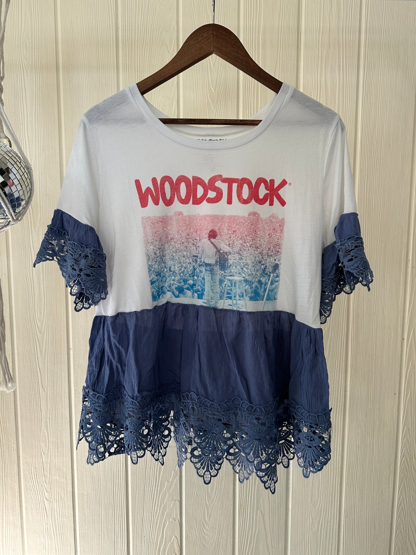 Woodstock Shirt Rework Size L-XL