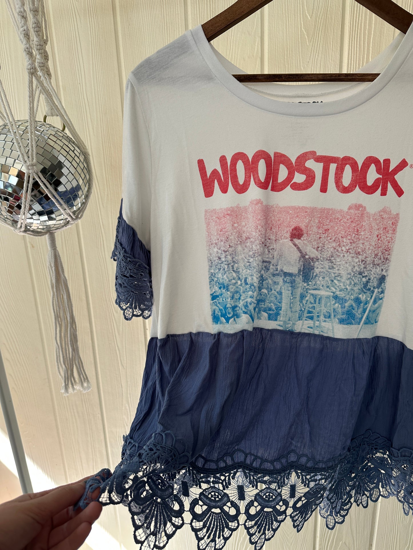 Woodstock Shirt Rework Size L-XL