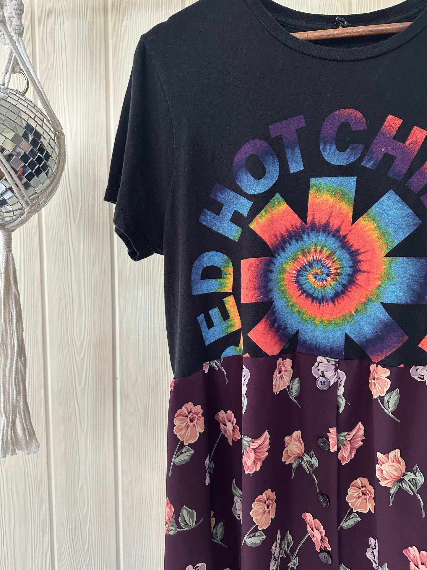Red Hot Chili Peppers Band Tee Dress Size M-L