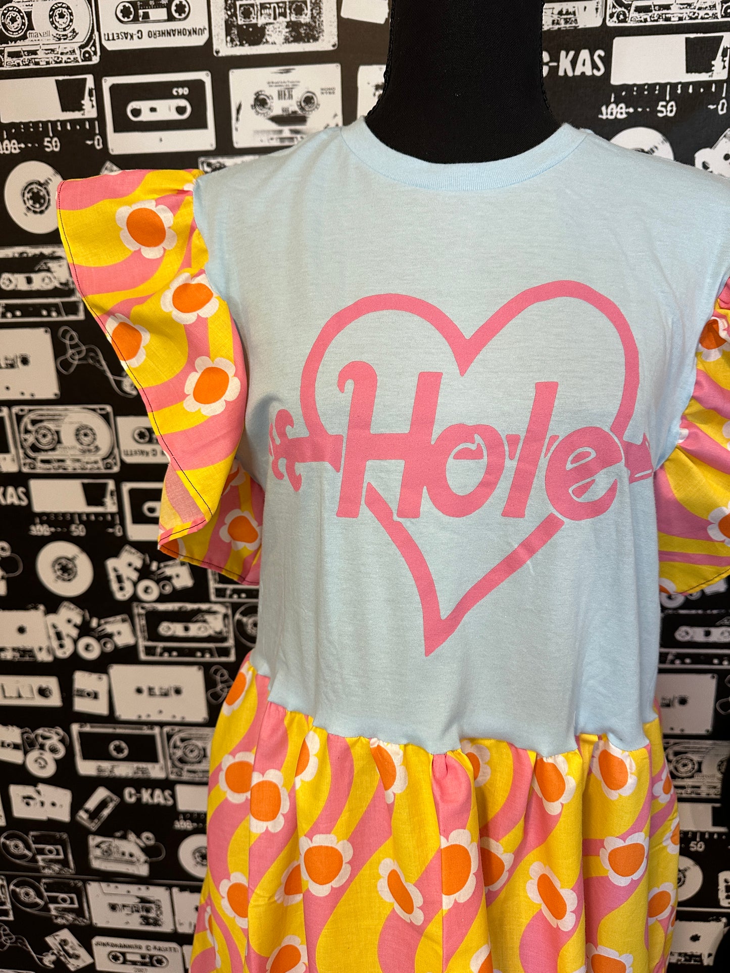 Hole Smock And Tee Dress Size Large