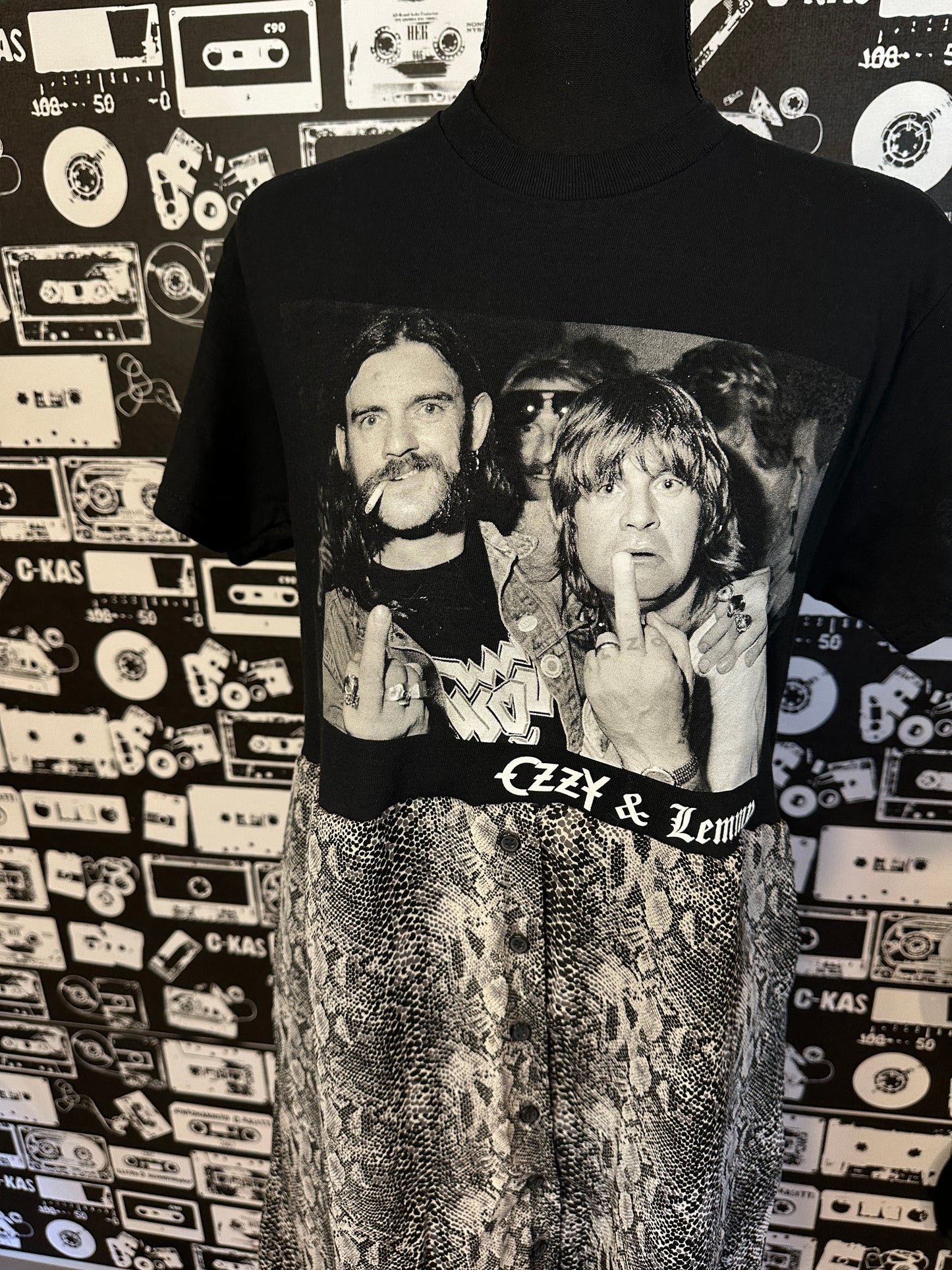 Ozzy Lemmy Band Tee Dress Size Small