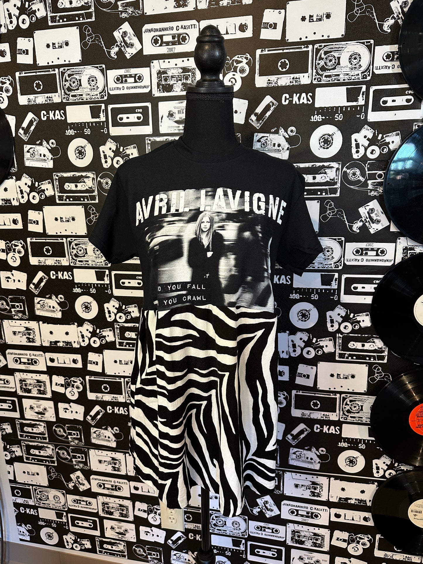 Avril Band Tee Dress Size Small