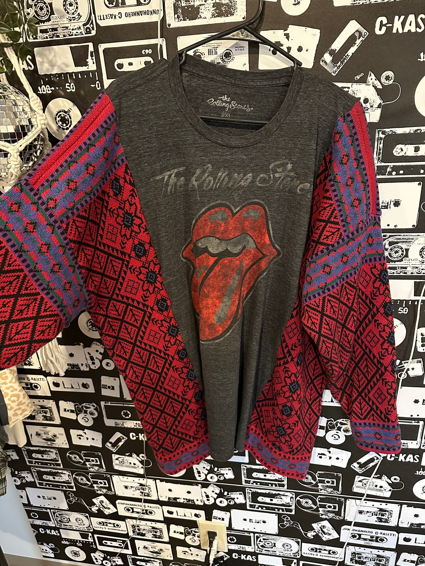 Rolling Stones Sweater Rework