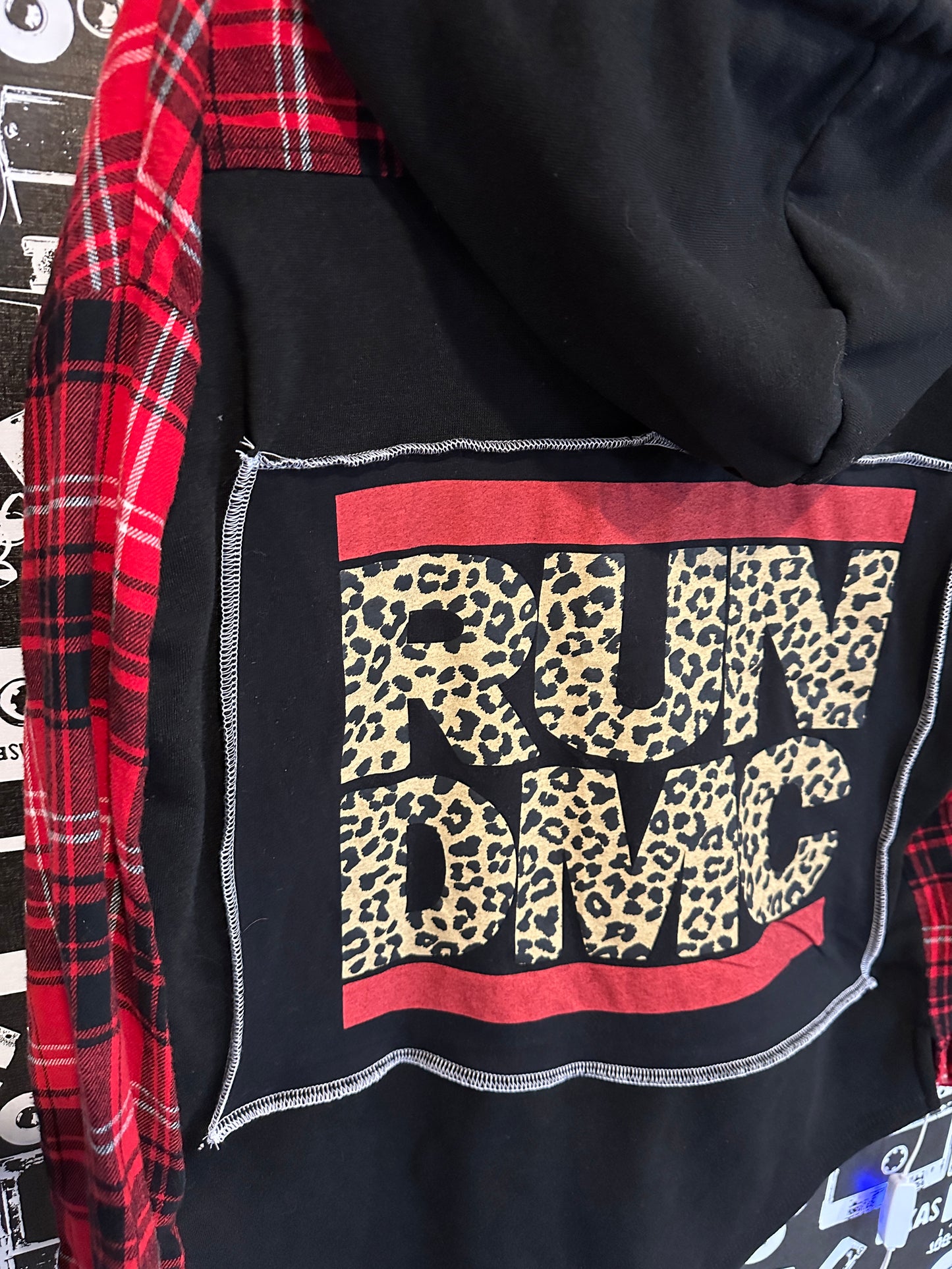 Run DMC Flannel Jacket Size Large