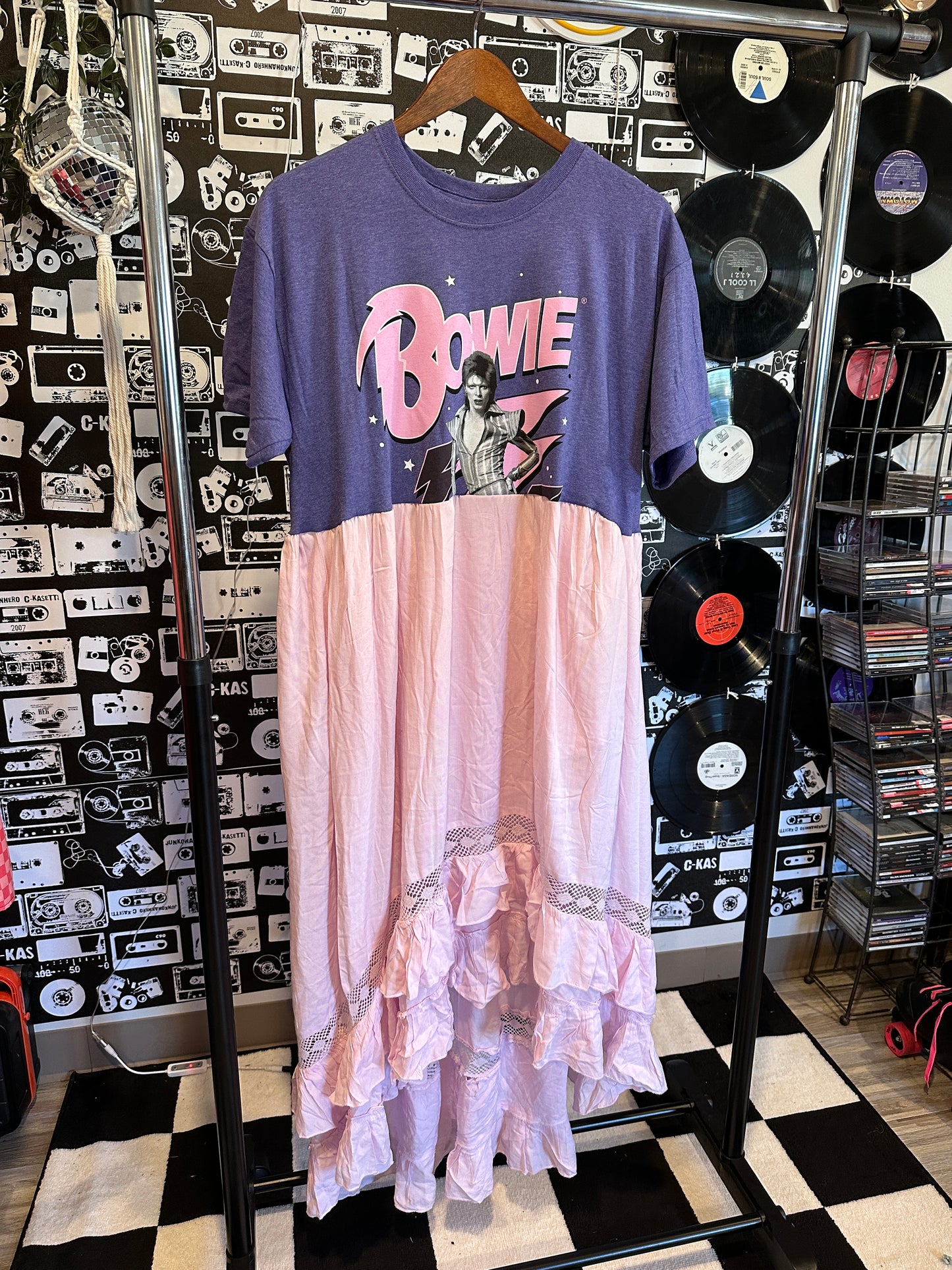 Bowie Band Tee Dress Size M-XL