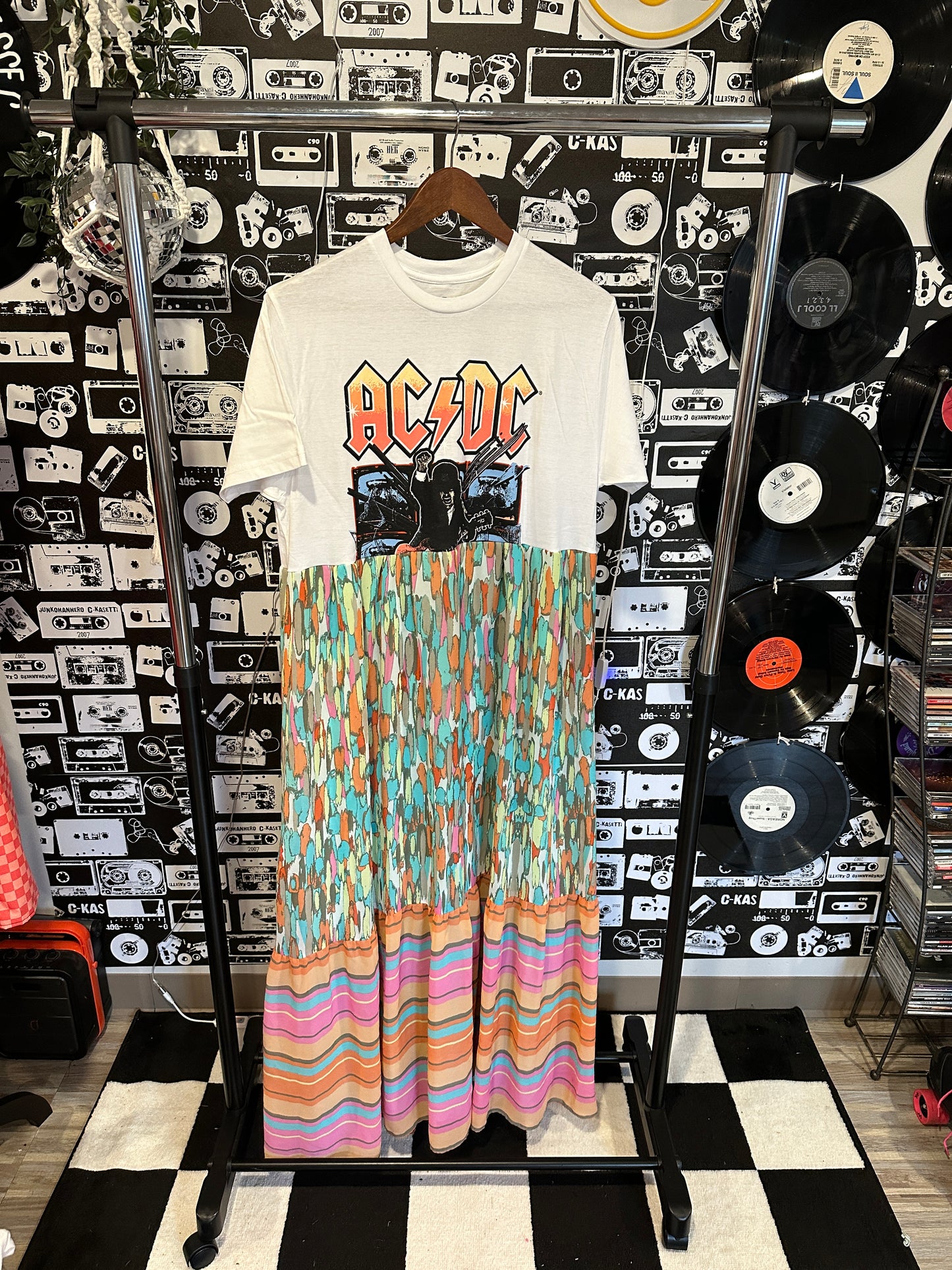 ACDC Band Tee Dress Size M-L