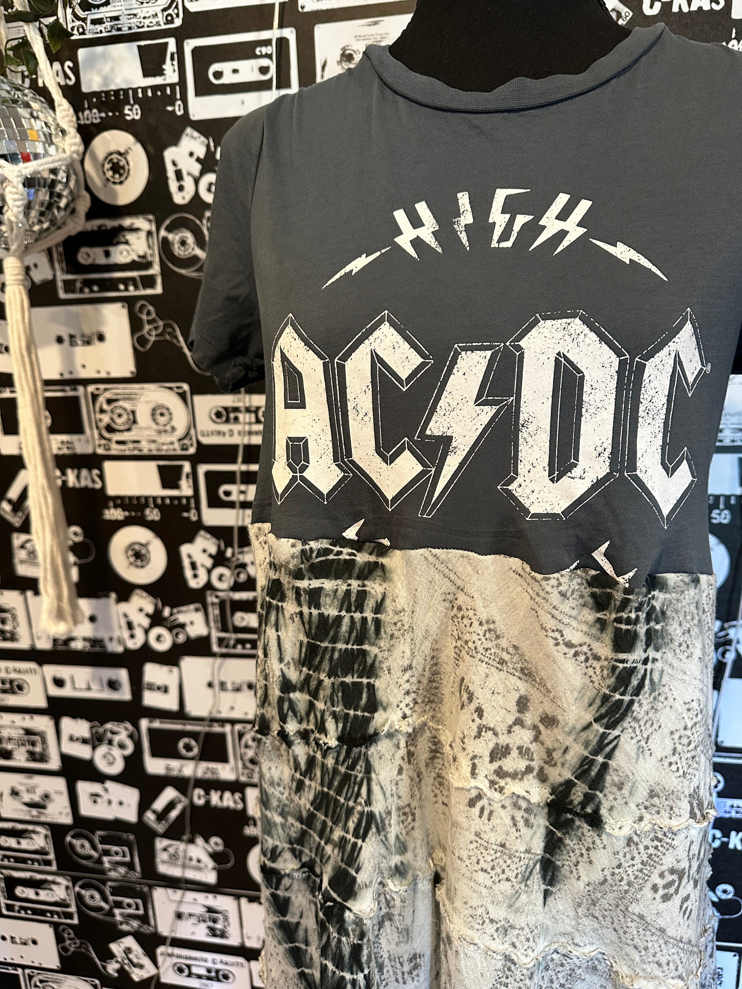 ACDC Band Tee Dress Size Small