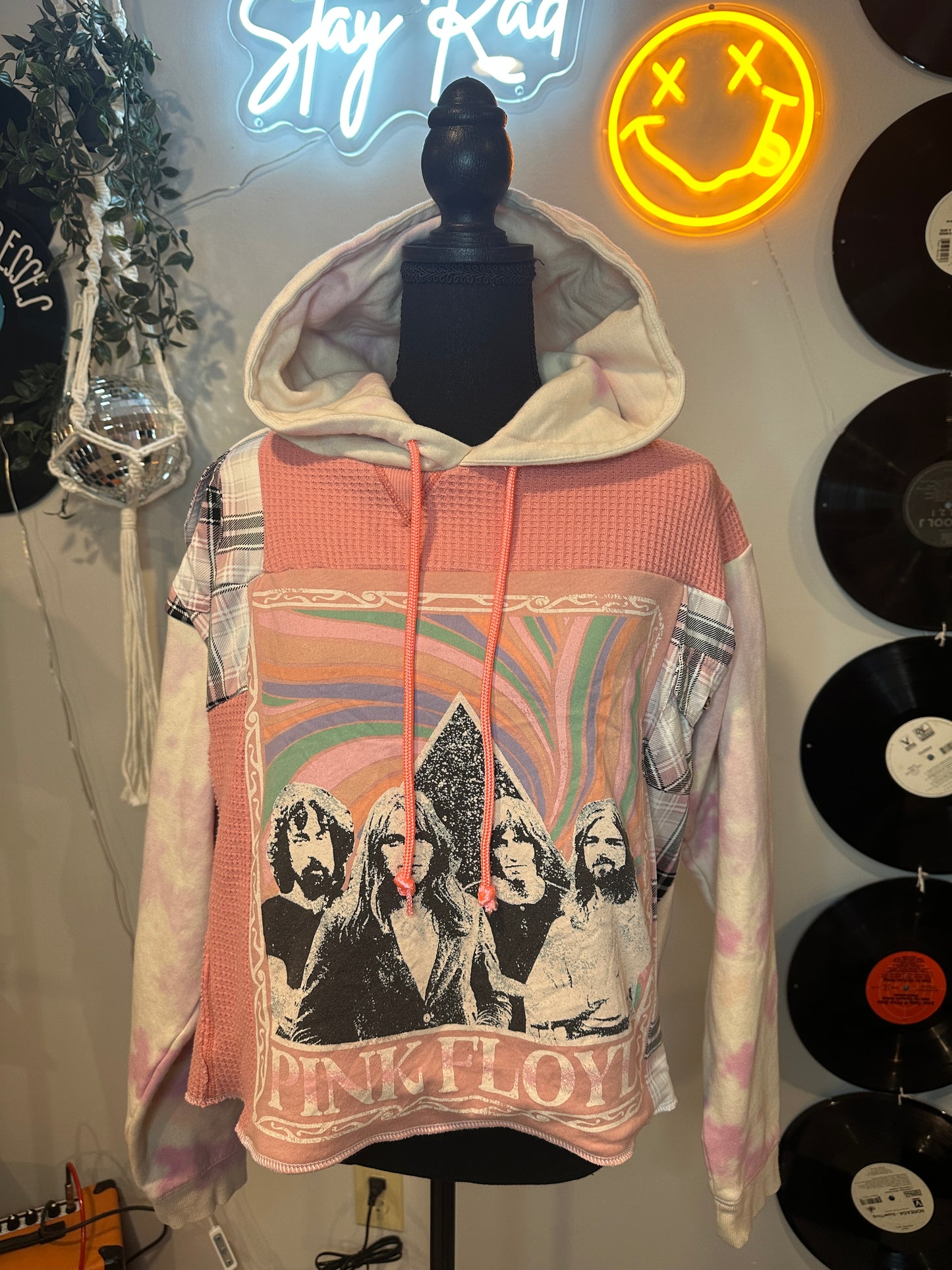 Pink Floyd Reworked Crop Sweatshirt Size Large