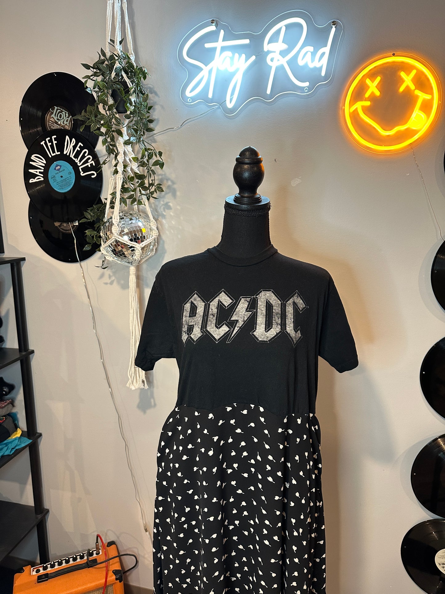 ACDC Band Tee Dress Size Medium