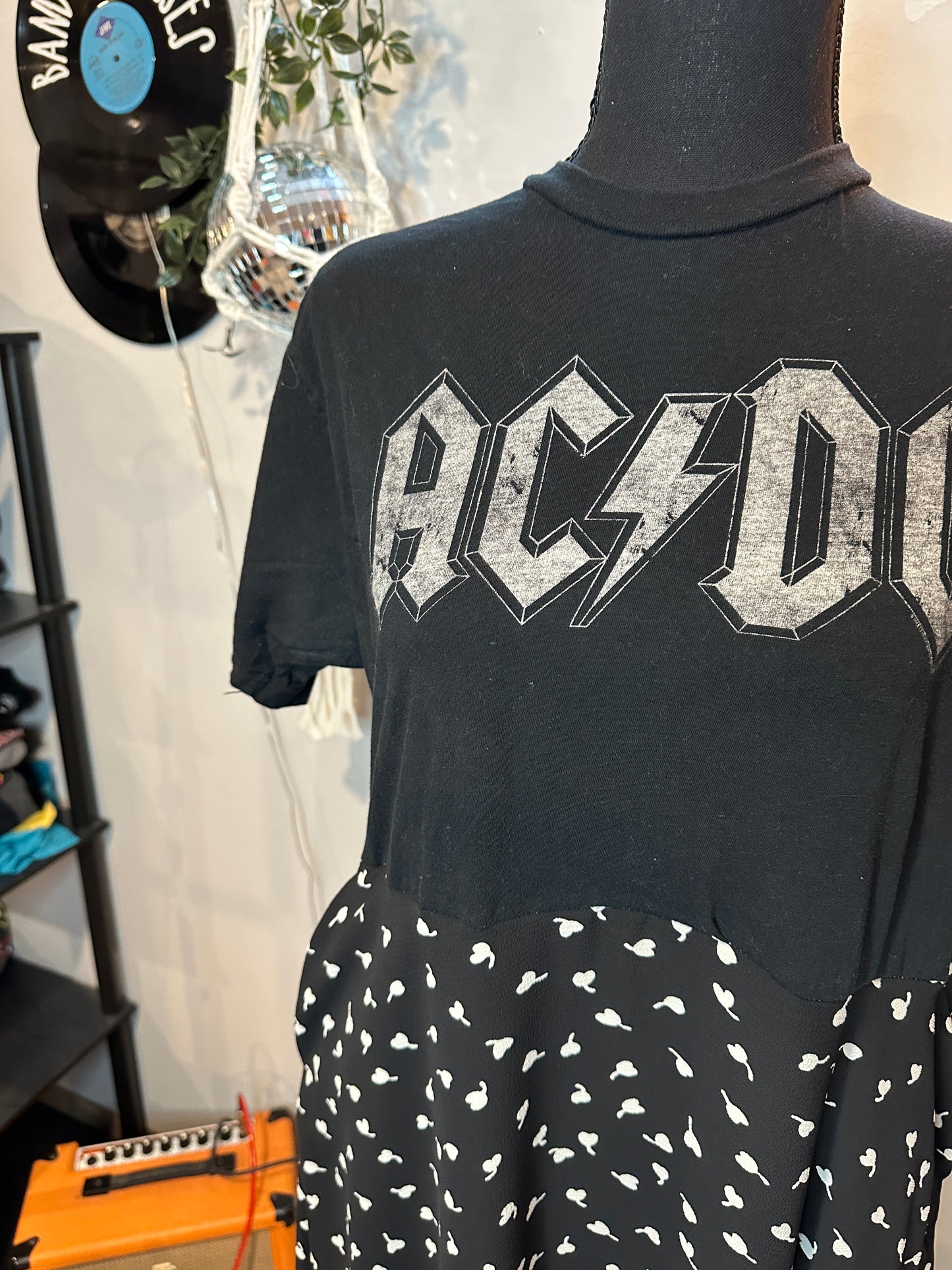 ACDC Band Tee Dress Size Medium