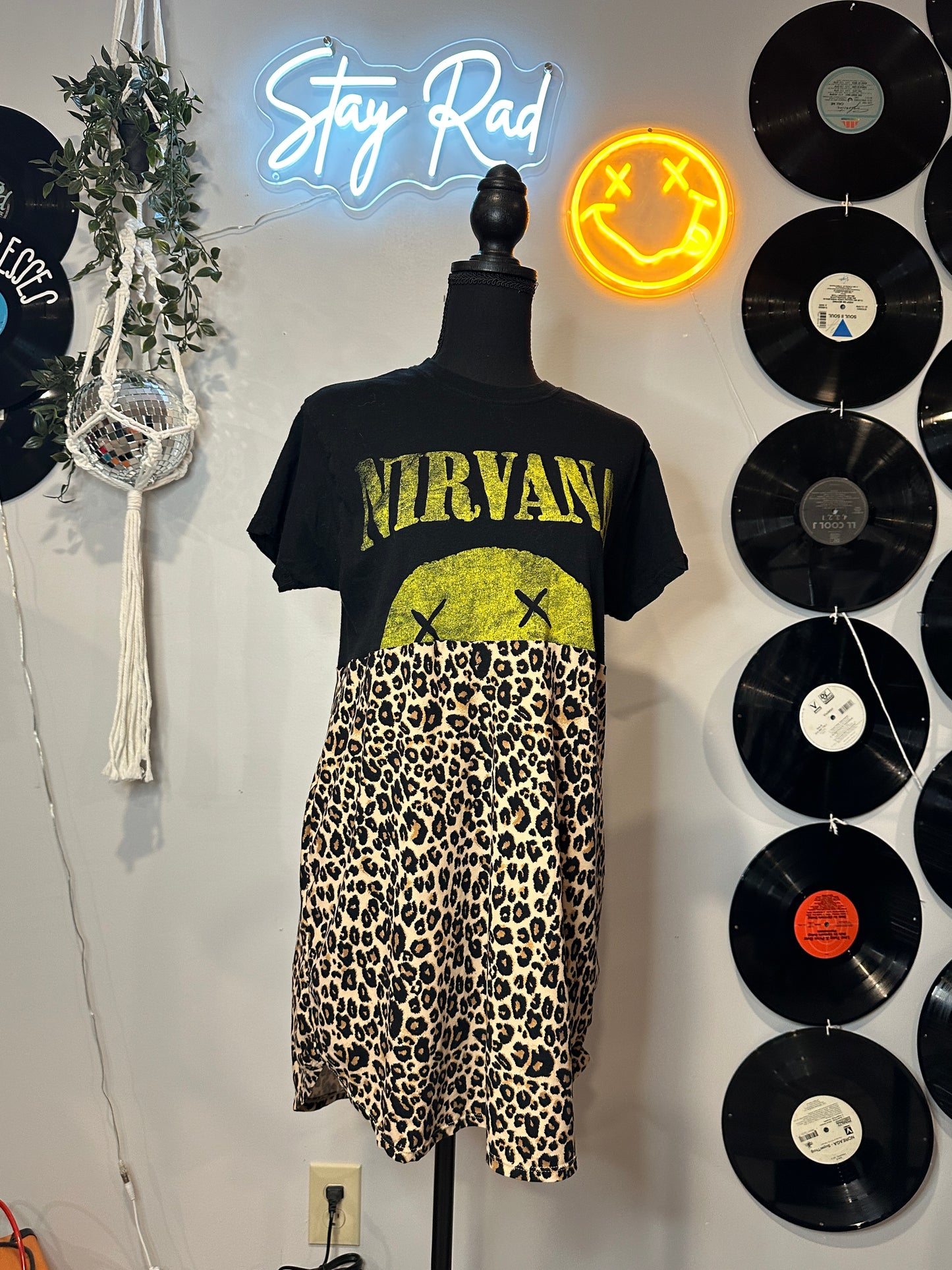 Nirvana Band Tee Dress Size Medium