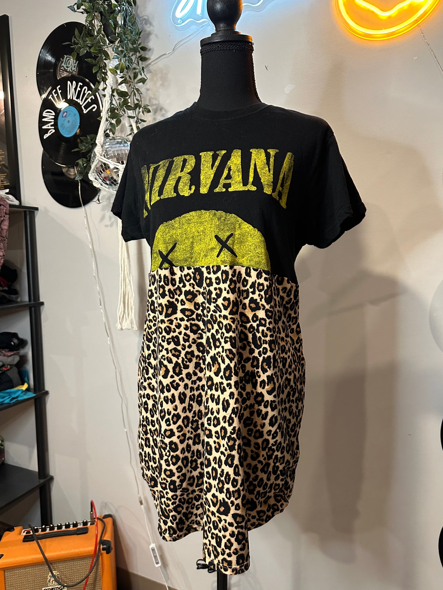 Nirvana Band Tee Dress Size Medium