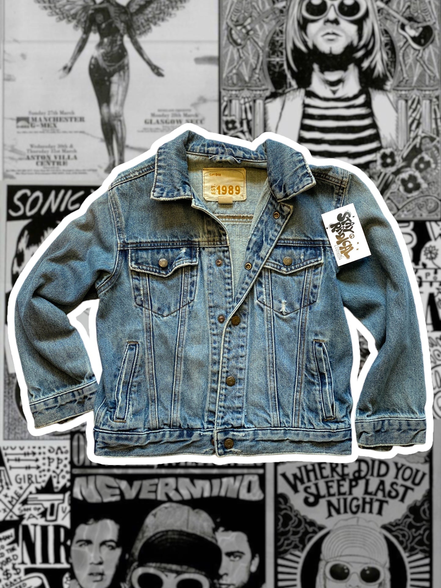 Kids: Nirvana Denim Patch Jacket Size Large