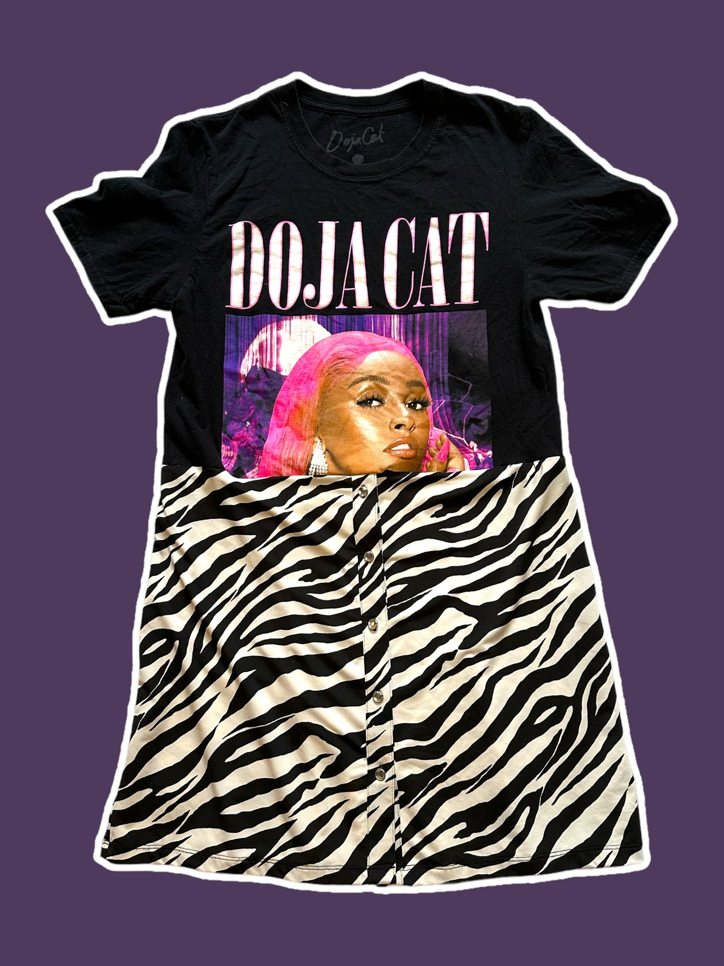 Doja Cat Band Tee Dress Size Medium