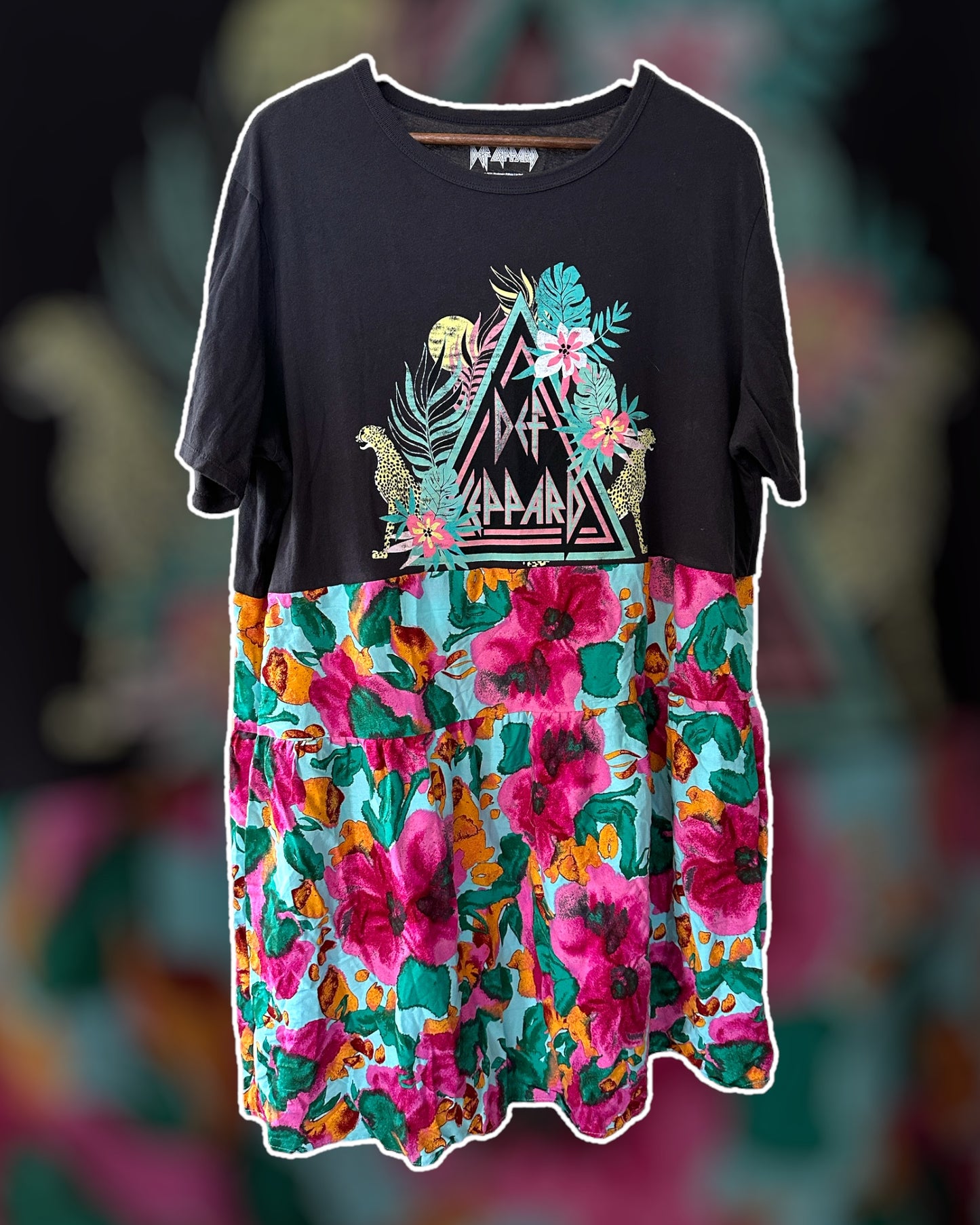 Def Leppard Band Tee Dress Size XL-2XL