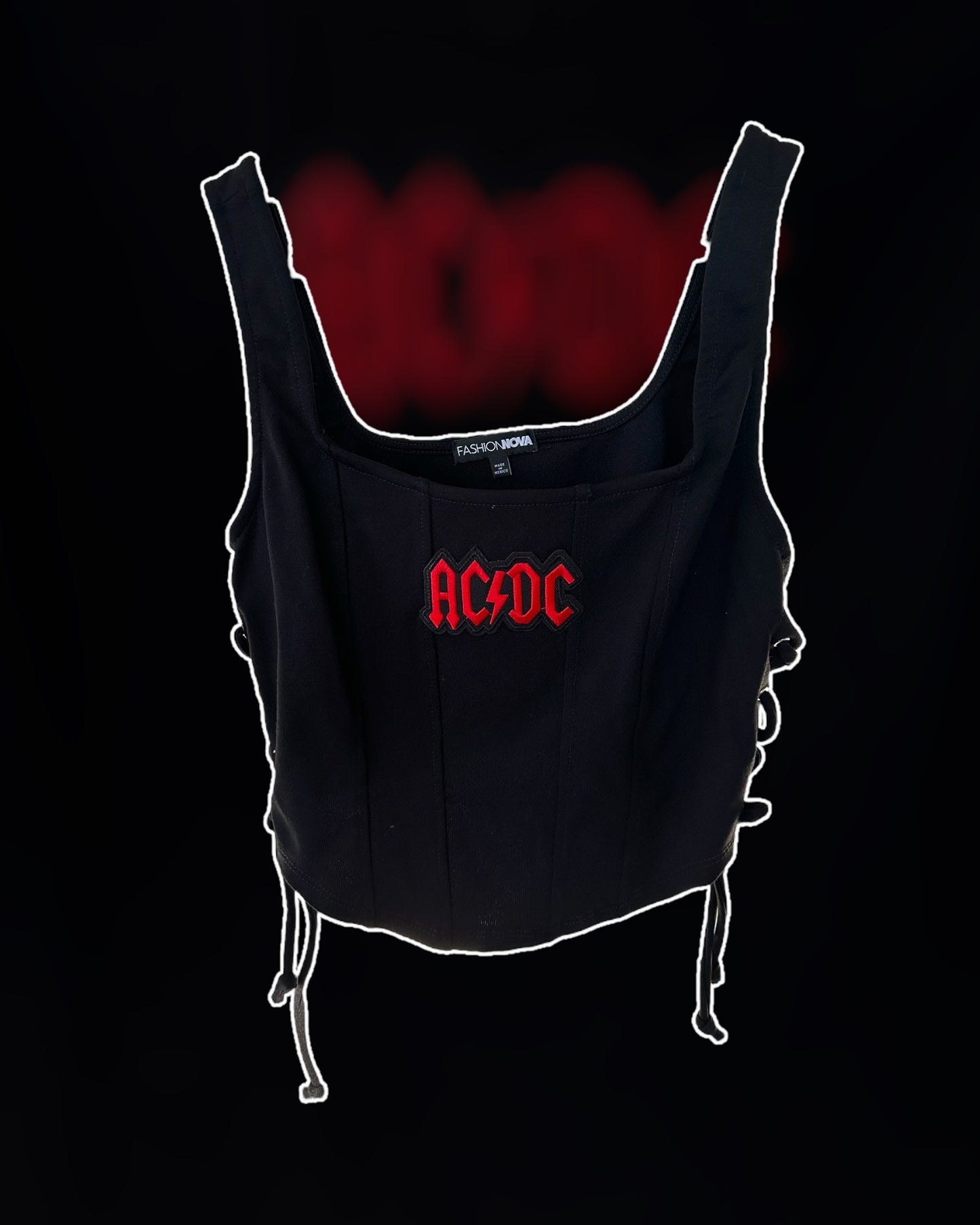 ACDC Patch Corset Size Medium