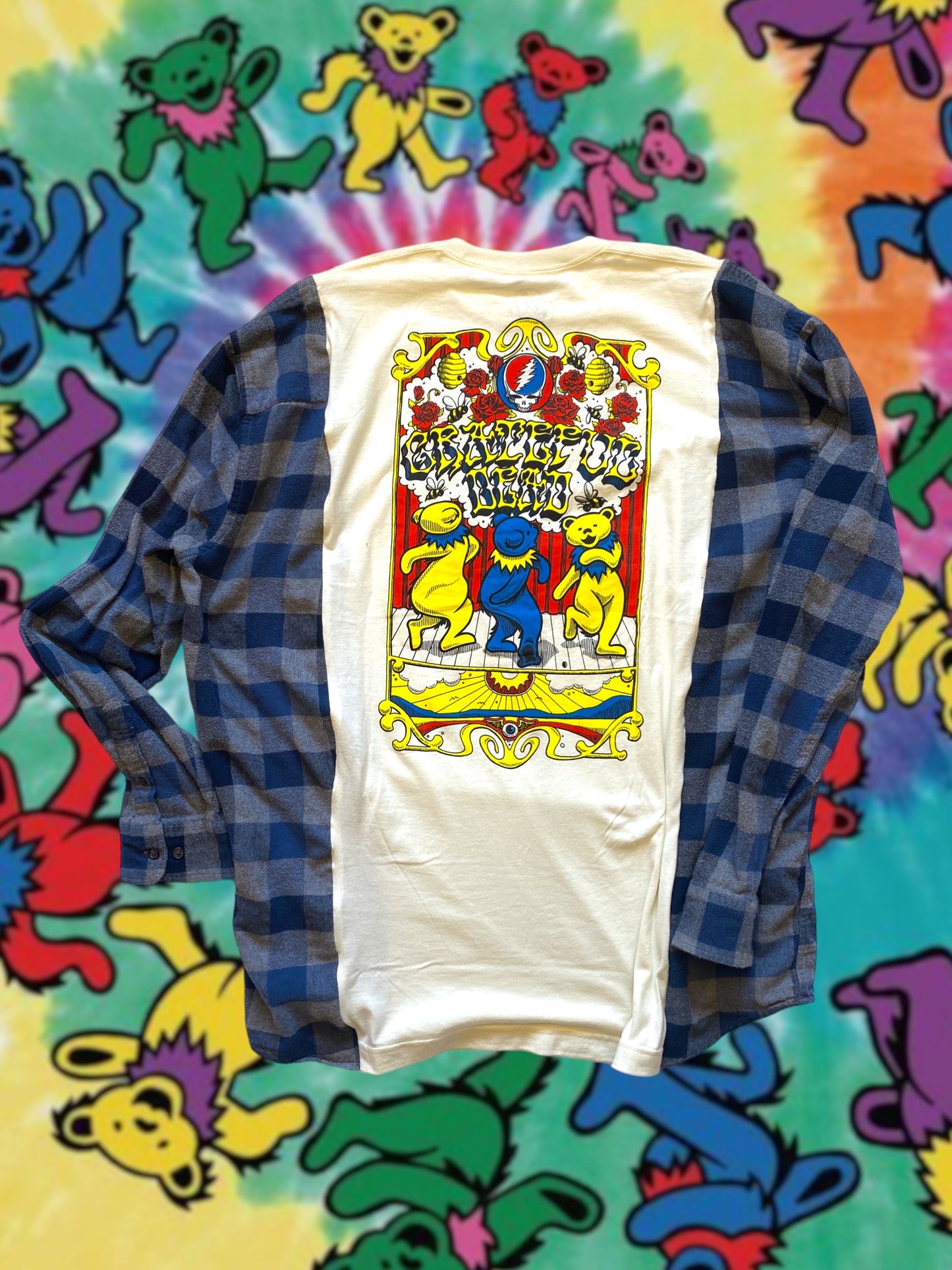 Grateful Dead Band Tee Flannel