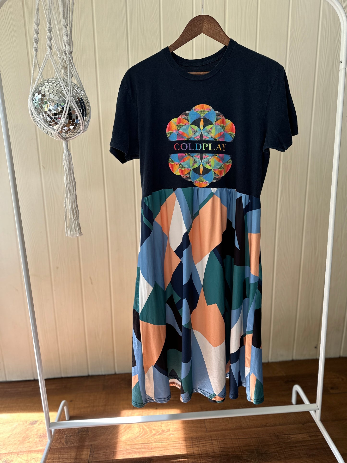 Coldplay Band Tee Dress Size Medium