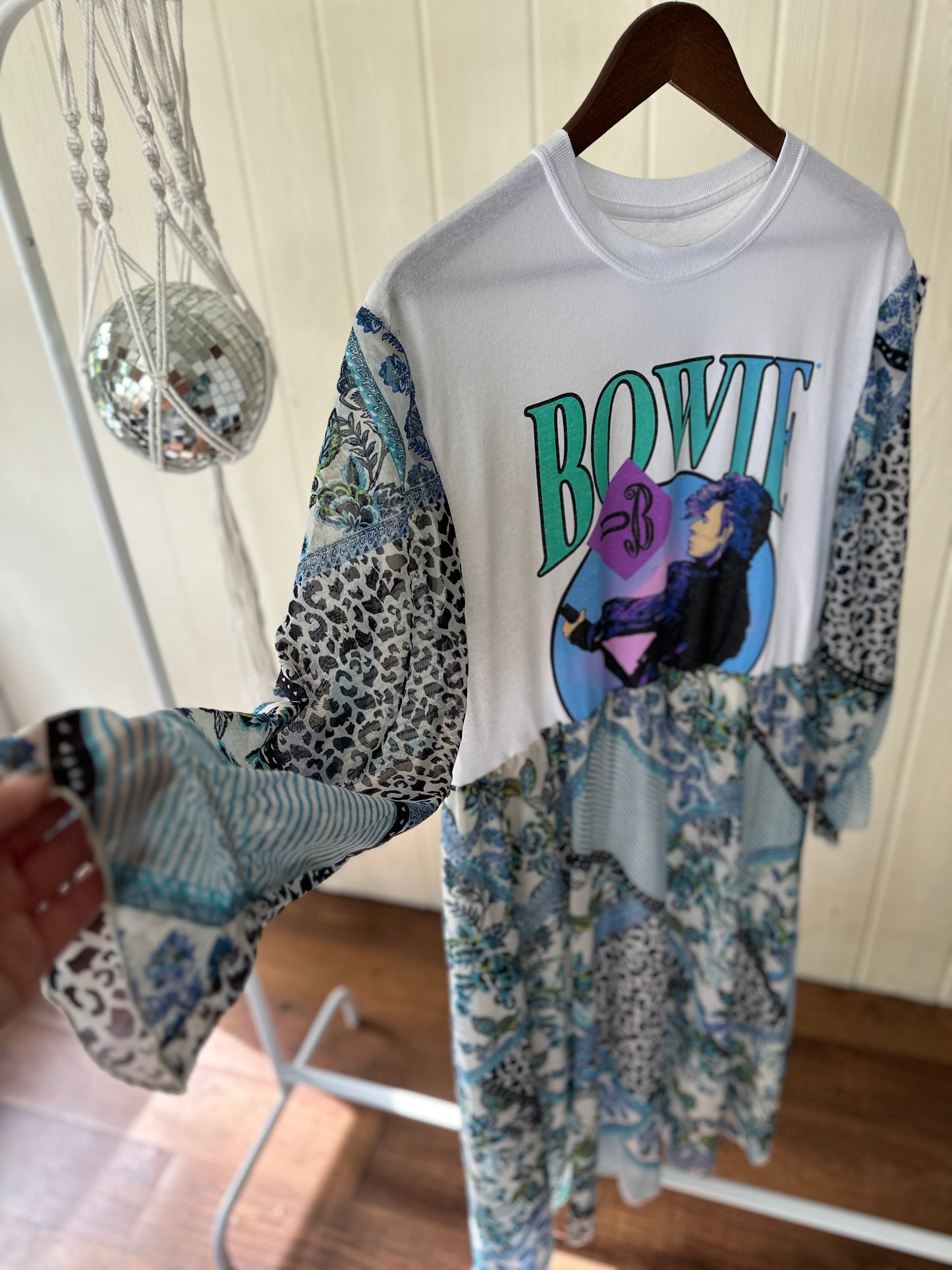 David Bowie Band Tee Dress Size L-XL