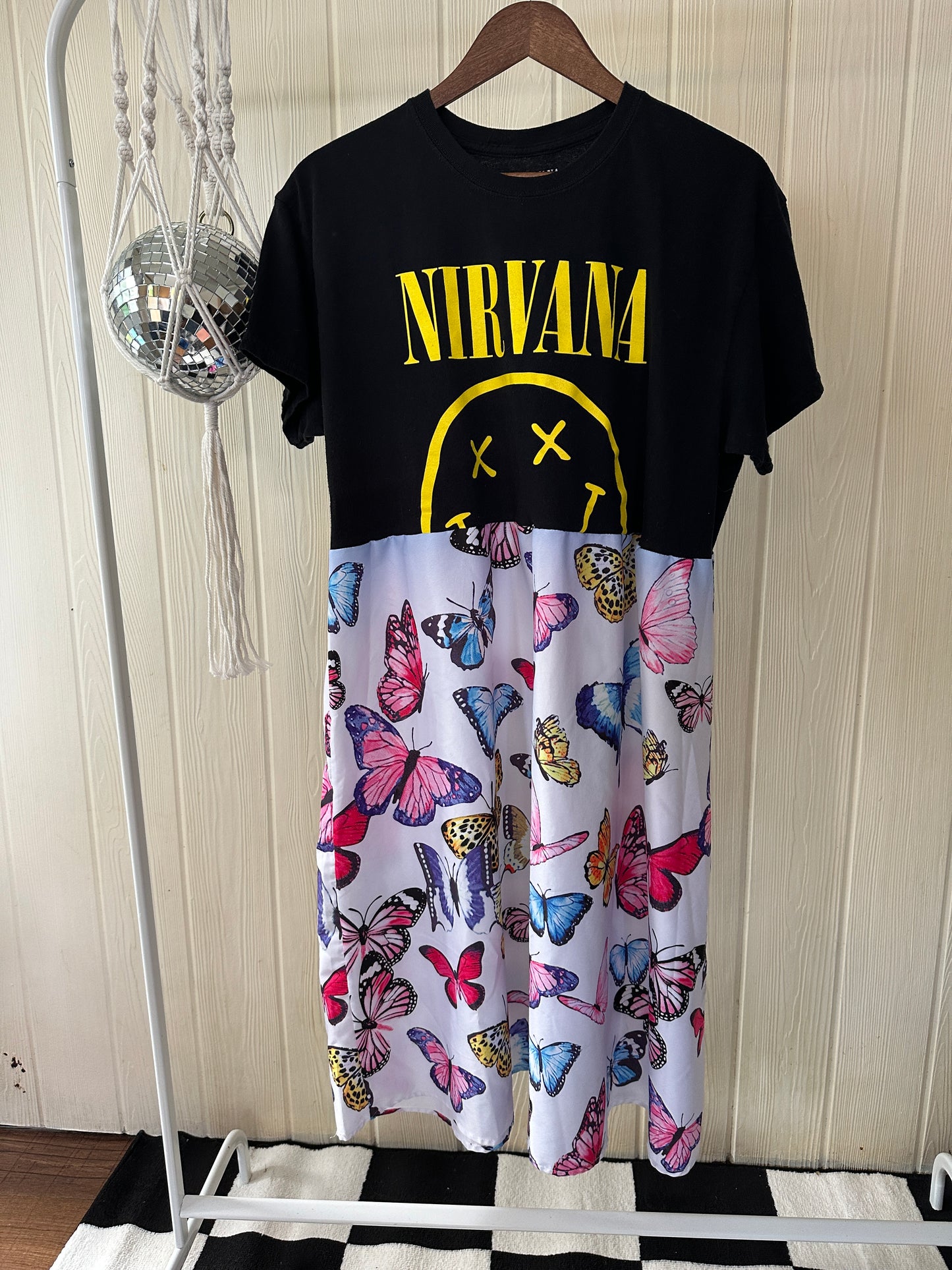 Nirvana Band Tee Dress Size M-L