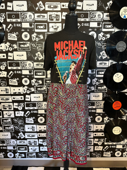 Michael Jackson Band Tee Dress Size Medium