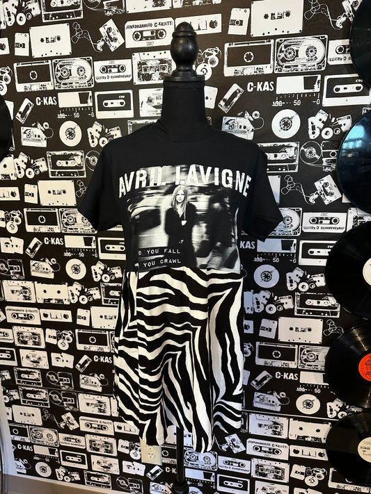 Avril Band Tee Dress Size Small