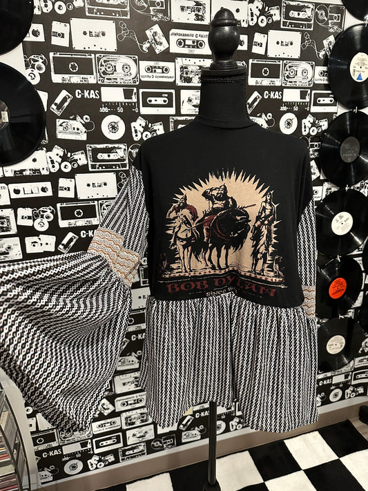 Bob Dylan Shirt Rework Size XL