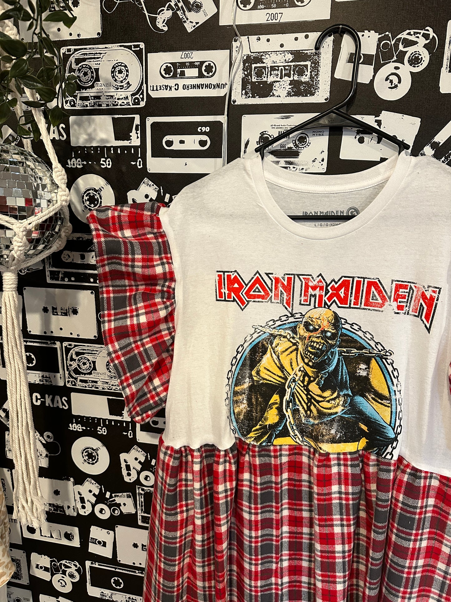 Iron Maiden Smock Band Tee Dress Size L-XL