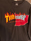 Thrasher Long Sleeve Tee Rework Size Medium