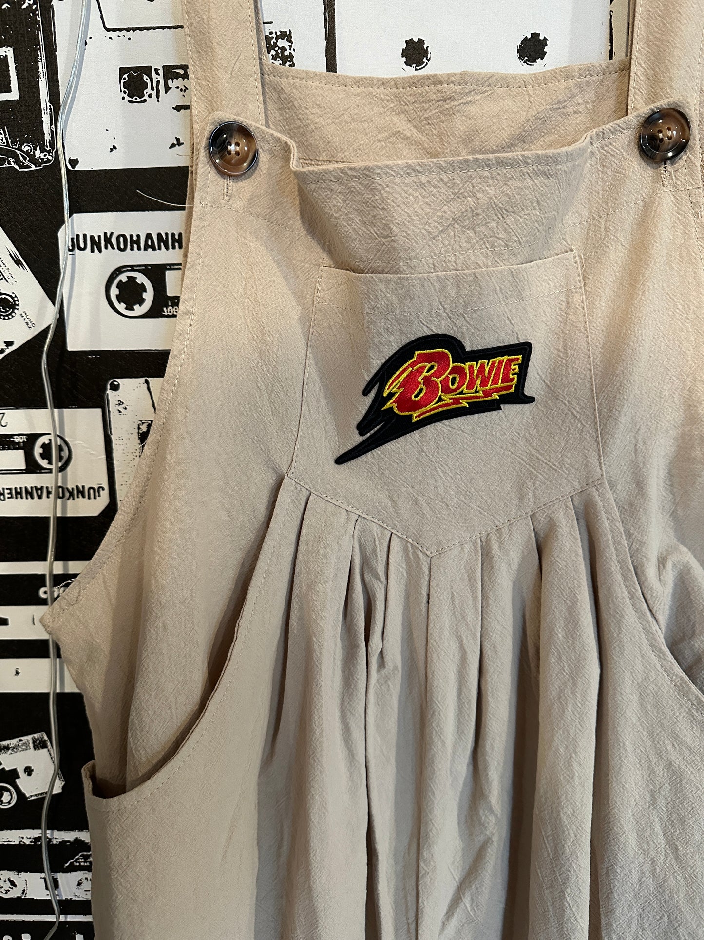 Bowie Patch Overalls Rework Size Large