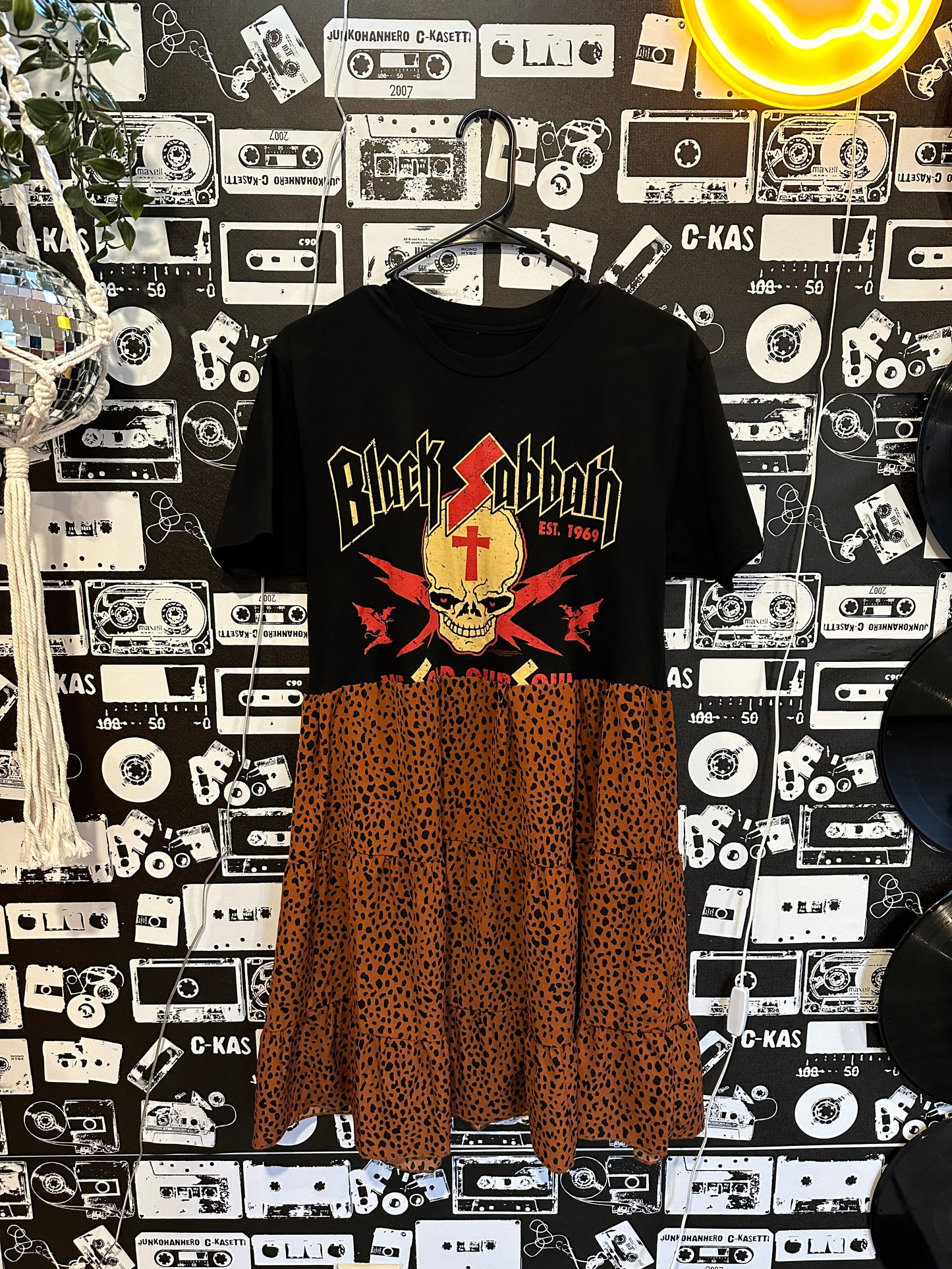 Black Sabbath Band Tee Dress Size M-L