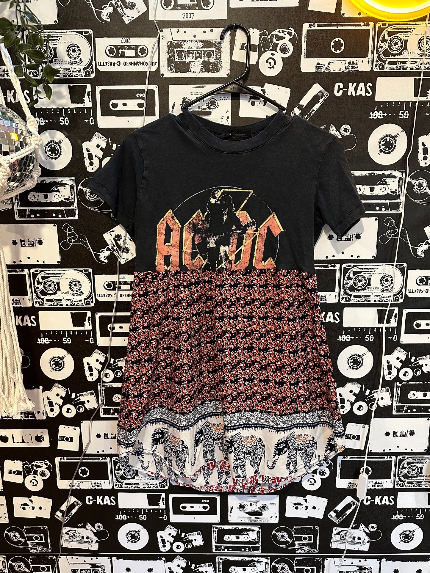 ACDC Band Tee Dress Size XS