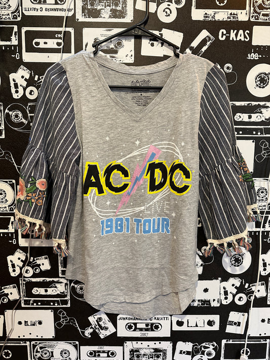 ACDC Shirt Reworks Size Small