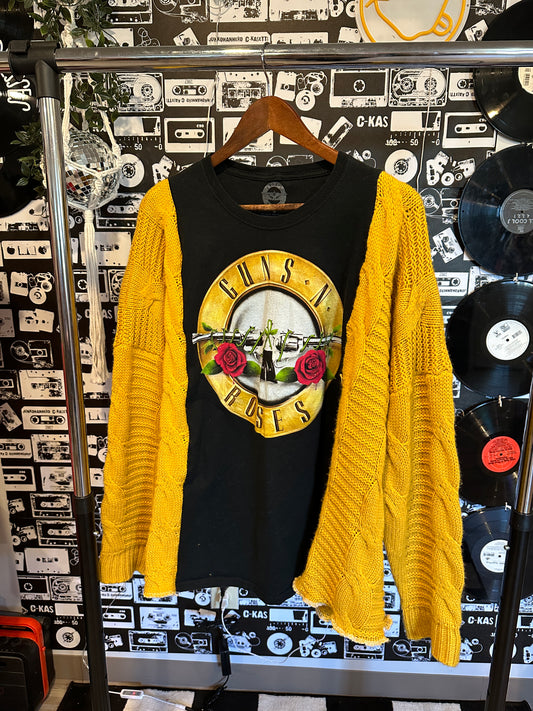 Guns N Roses Sweater Rework