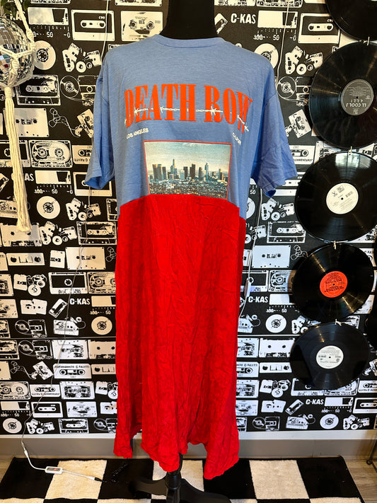 Death Row Records Band Tee Dress Size L-XL