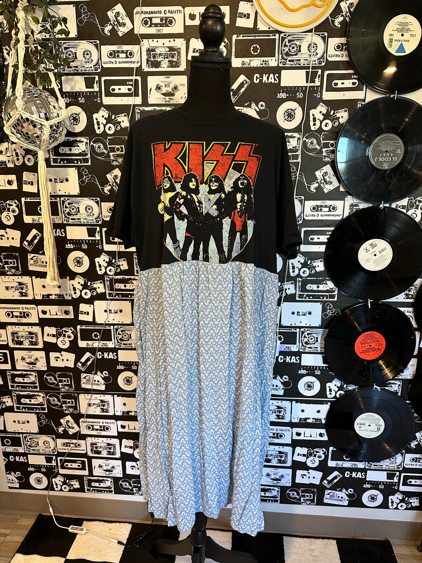 Kiss Band Tee Dress Size L-XL