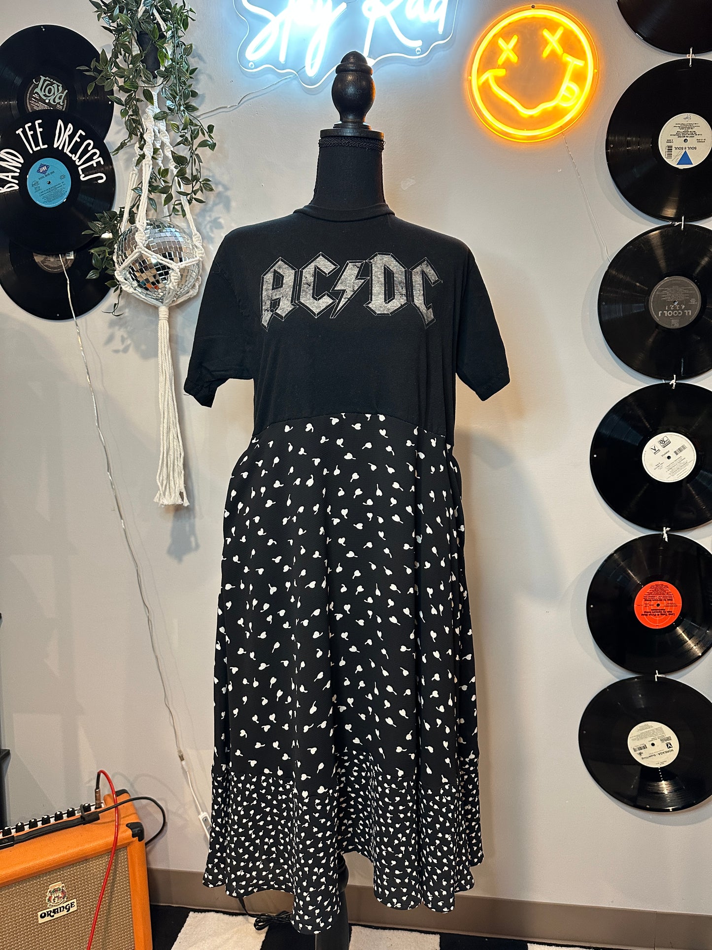 ACDC Band Tee Dress Size Medium