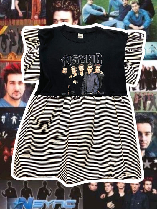 Kids: *NSYNC Band Tee Dress Size Large