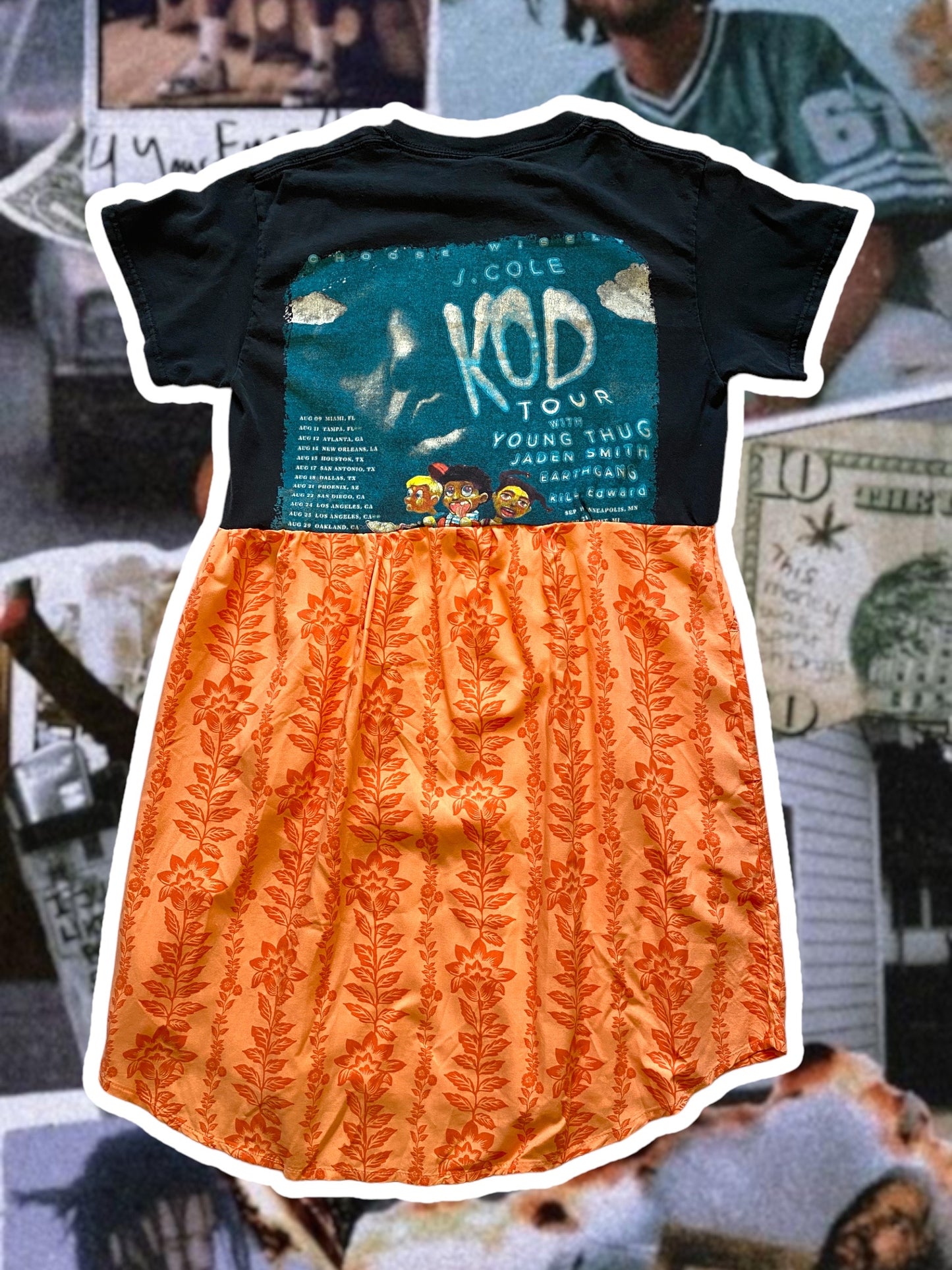 J. Cole Band Tee Dress Size S-M