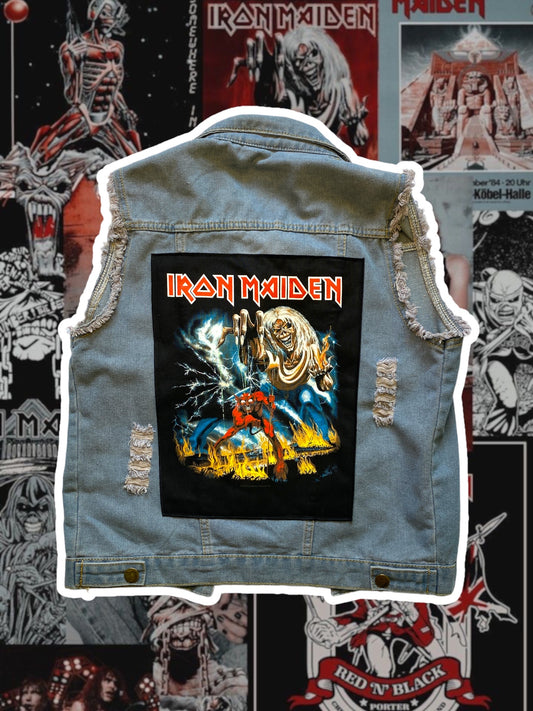 Iron Maiden Patch Vest Size XL