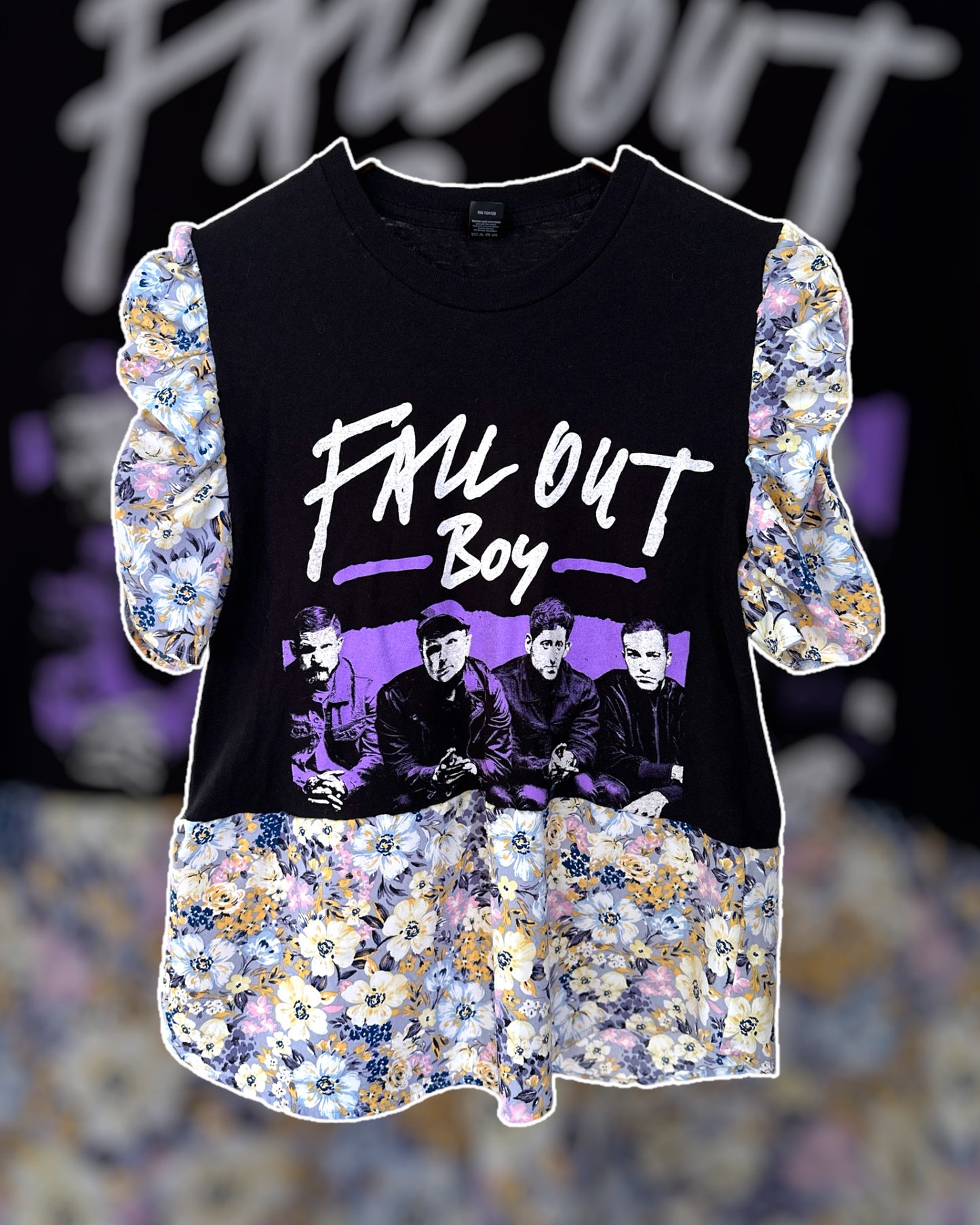 Fall Out Boy Floral Tee Rework Size Small