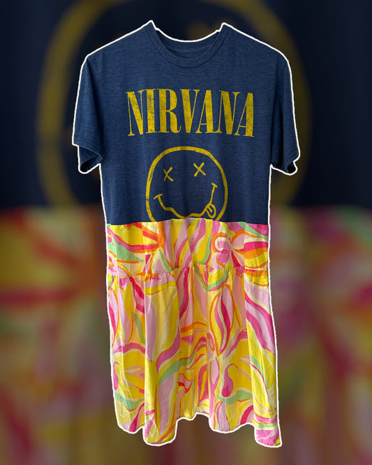 Nirvana Band Tee Dress Size Medium