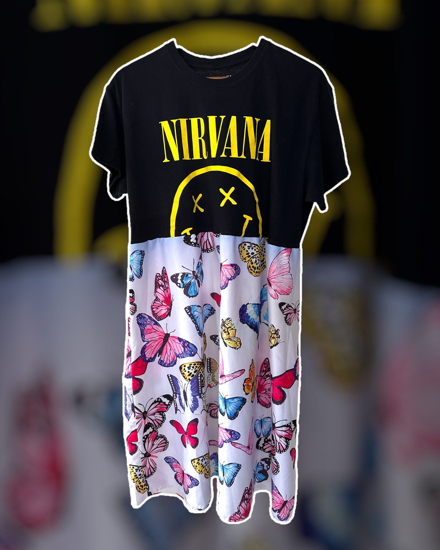 Nirvana Band Tee Dress Size M-L