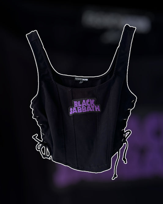 Black Sabbath Corset Size Large