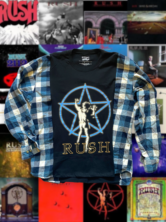 Rush Band Tee Flannel