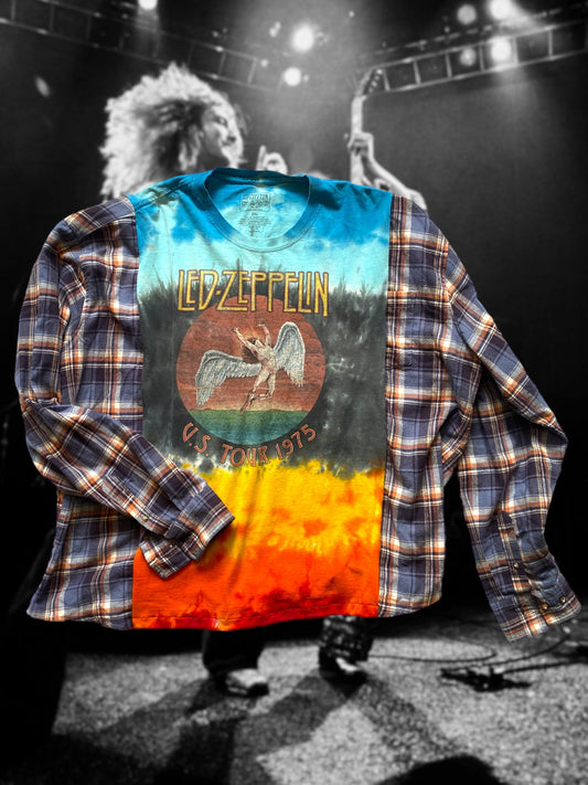 Led Zeppelin Band Tee Flannel