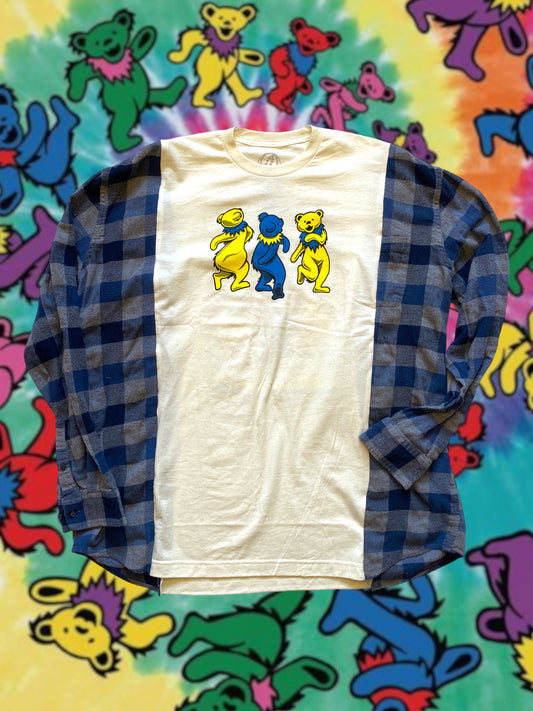 Grateful Dead Band Tee Flannel