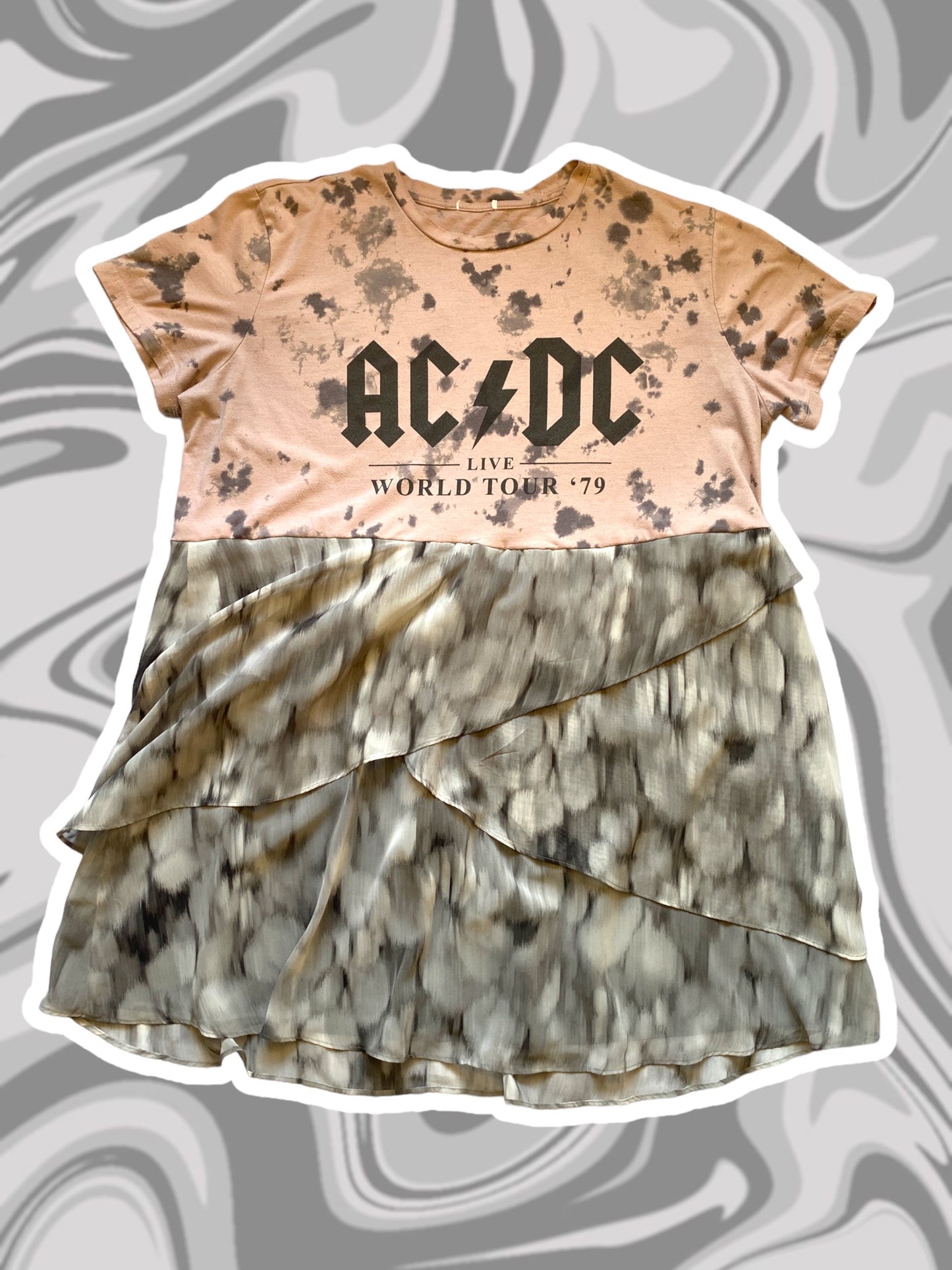 AC/DC Band Tee Dress Size M-L